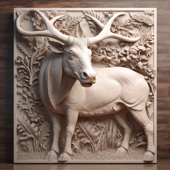 Nature and animals (Ramoceros 4, NATURE_5284) 3D models for cnc